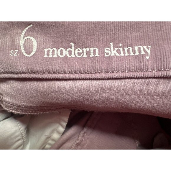 Ann Taylor LOFT Light Purple Modern Skinny Corduroy Dress Pants Size 6 - Picture 4 of 11